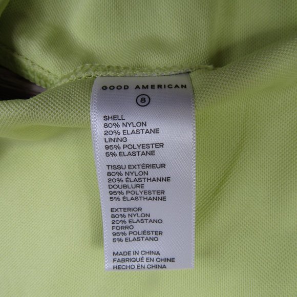 Good American NEW Womens 5XL Key Lime Scuba Swim Tank Top - Picture 7 of 8
